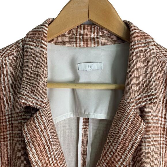J. JIll Harper Lagenlook Linen Blend Unstructured Blazer Womens Size Large - Picture 5 of 13